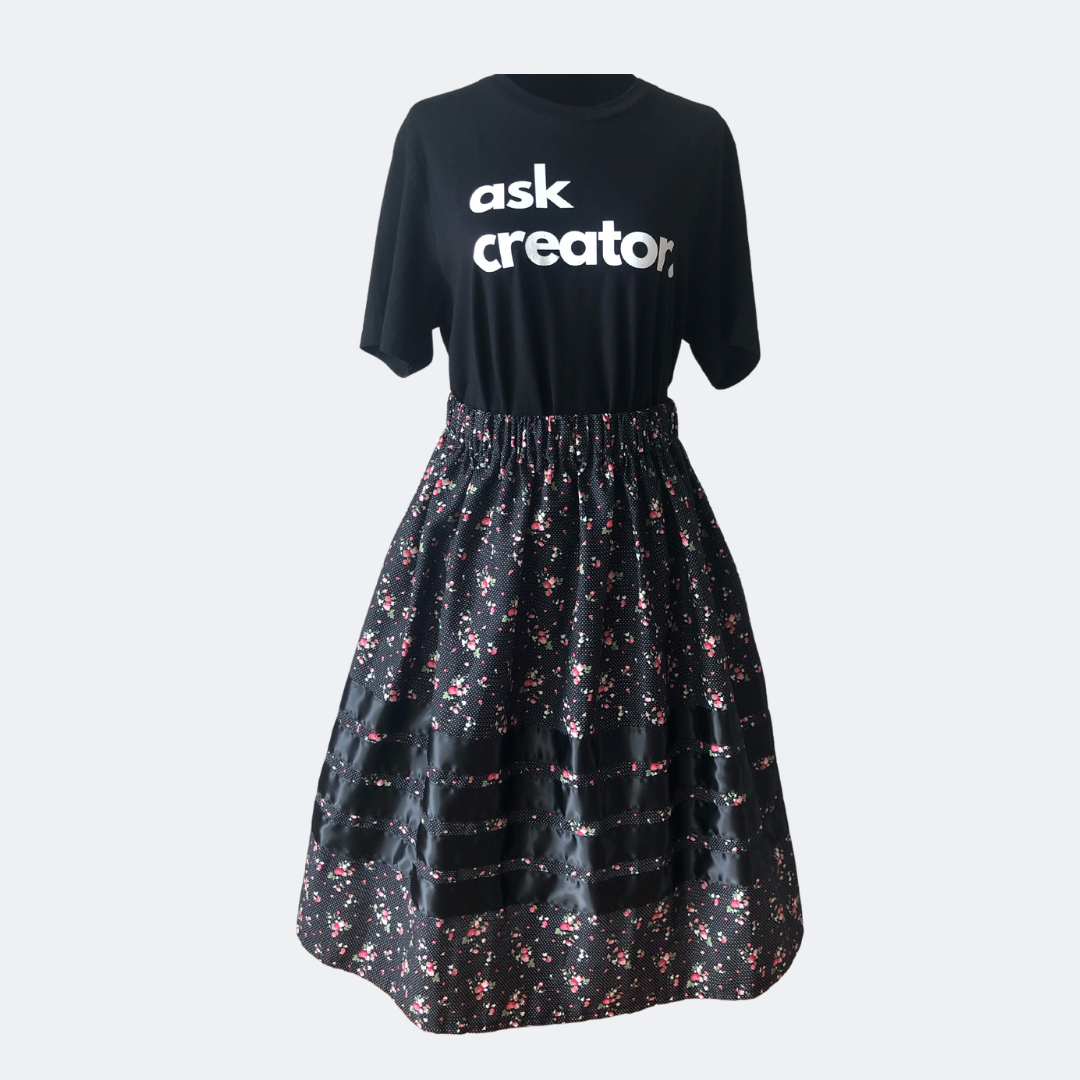 Modern Contemporary Ribbon Skirt with FUNCTIONING Pockets