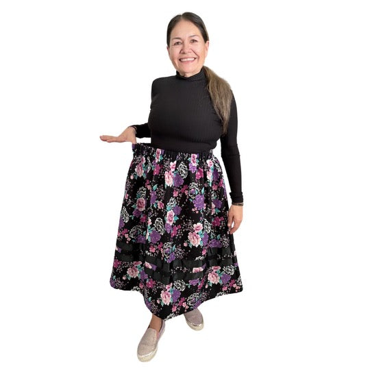 ~The Calm Serenity Collection~ Round Dance Style Ribbon Skirt with Functioning Pockets