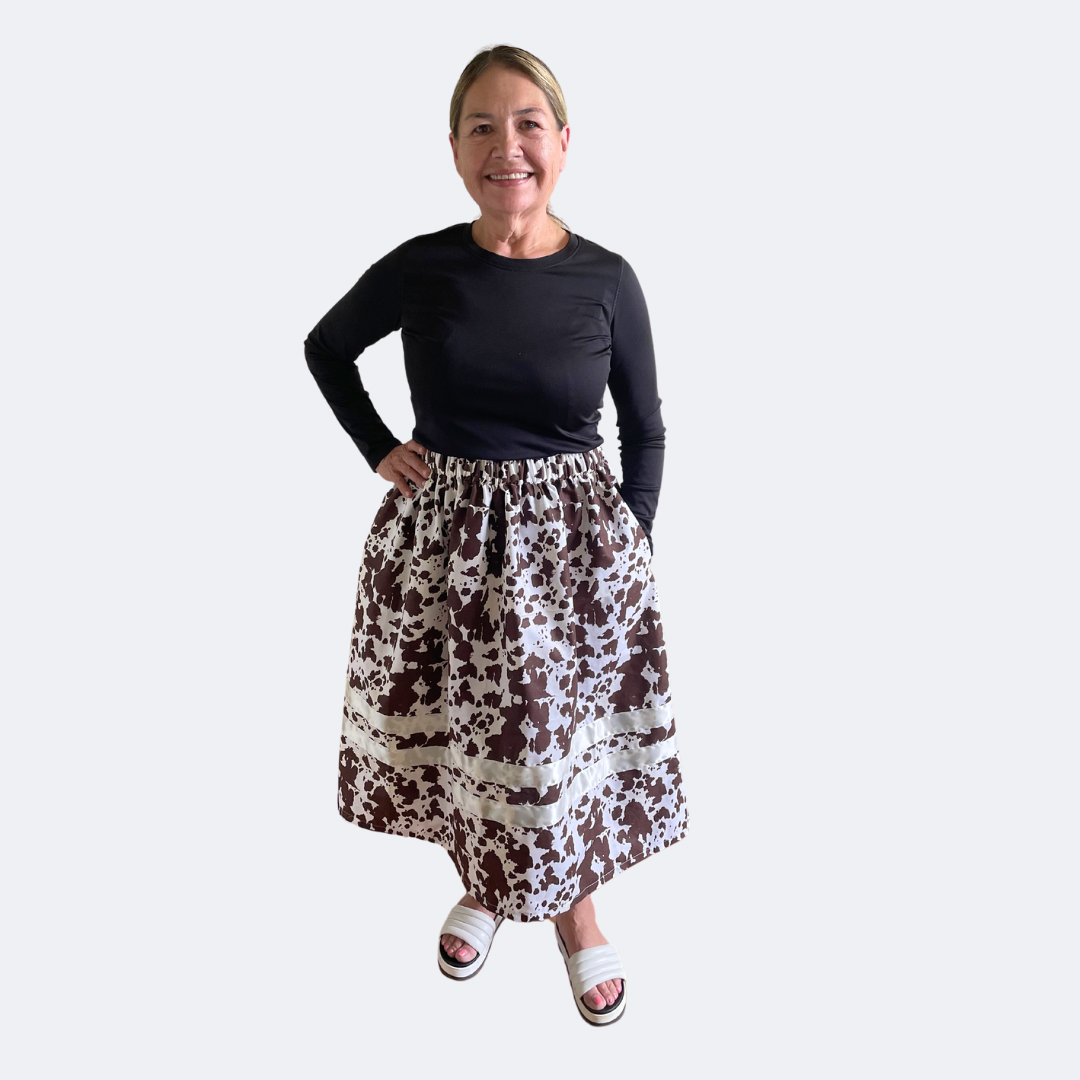 ~The Simplistic Beauty Collection~ Round Dance Style Ribbon Skirt WITH Functioning Pockets