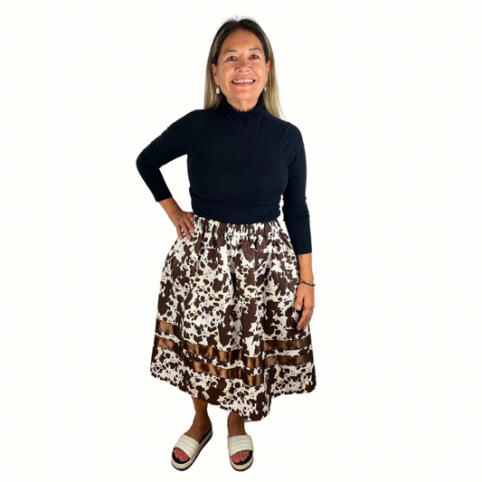 ~Our Mother Beauty Collection~ Round Dance Style Ribbon Skirt WITH Functioning Pockets