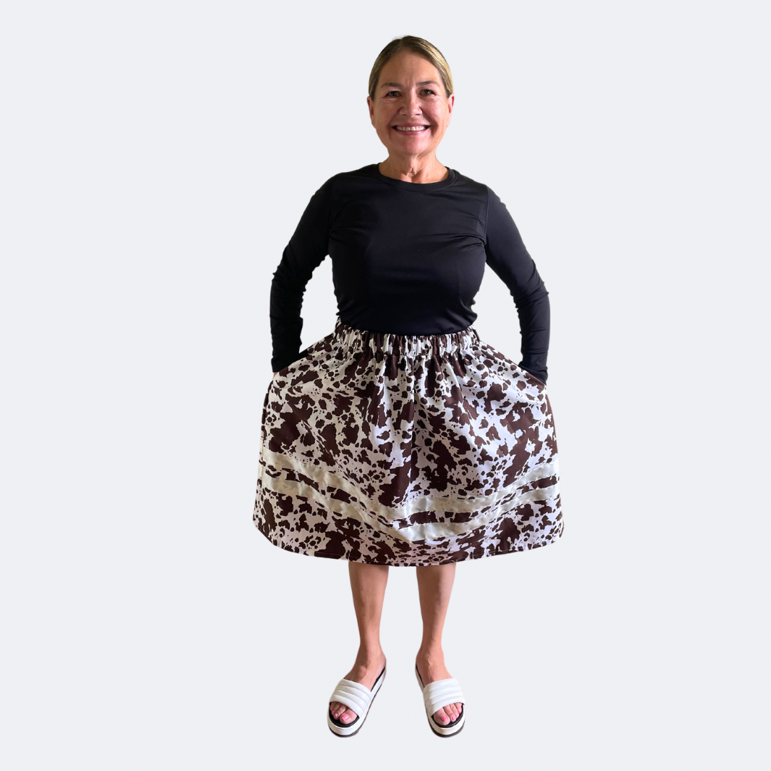 ~The Simplistic Beauty Collection~ Round Dance Style Ribbon Skirt WITH Functioning Pockets