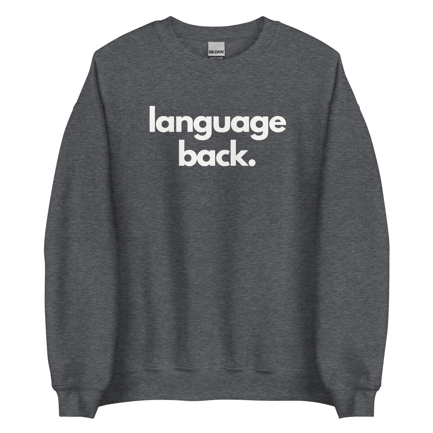 Language Back Sweater