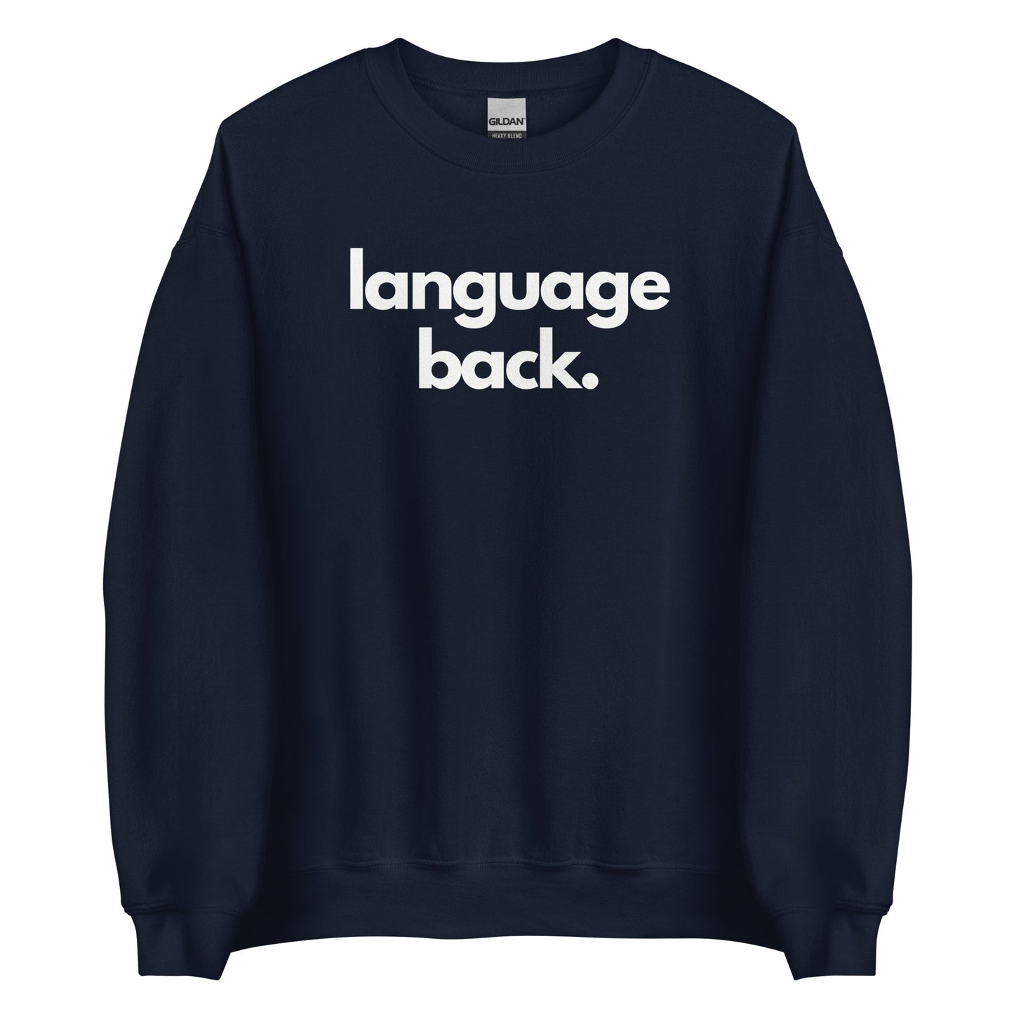 Language Back Sweater