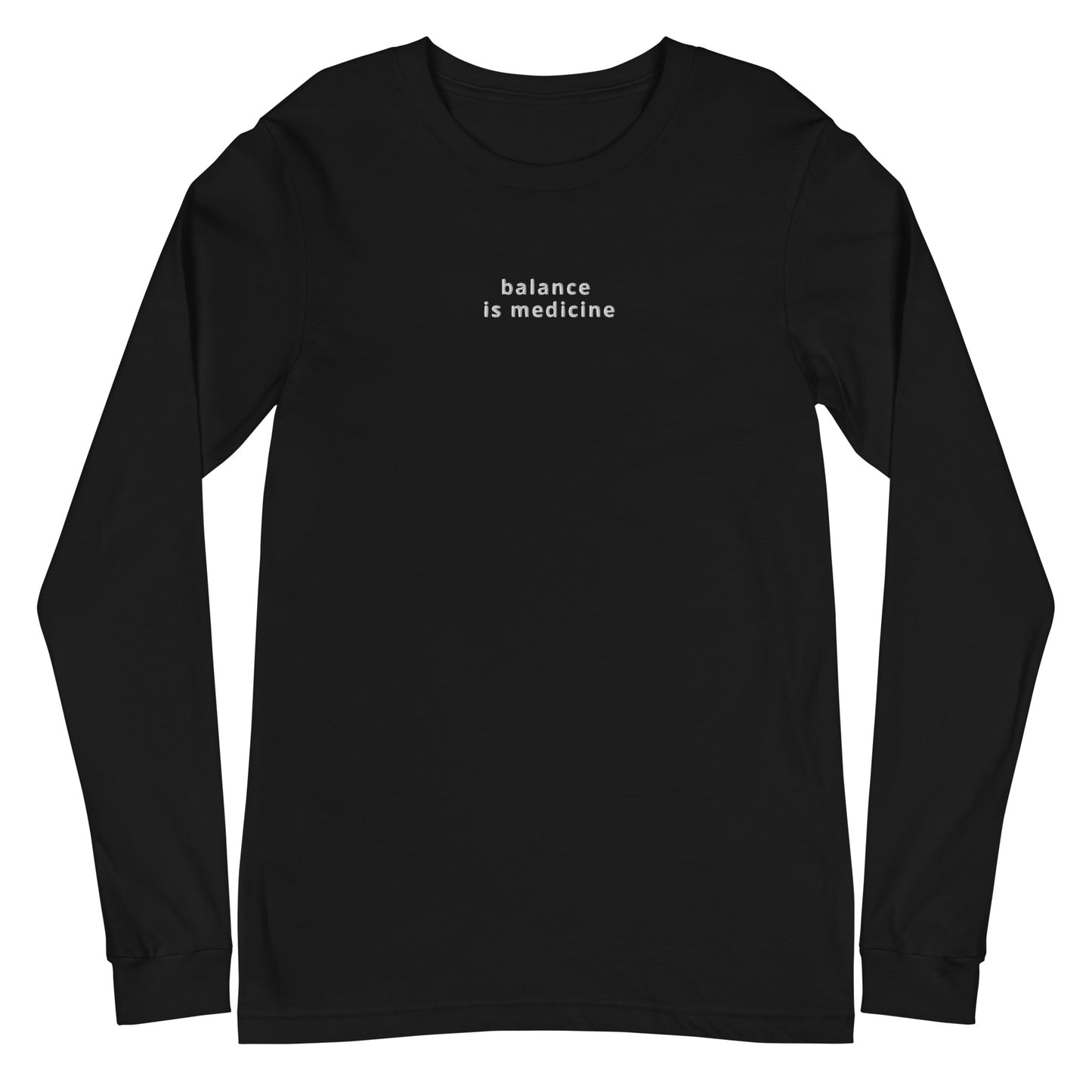 Balance Is Medicine Embroidered Long Sleeve