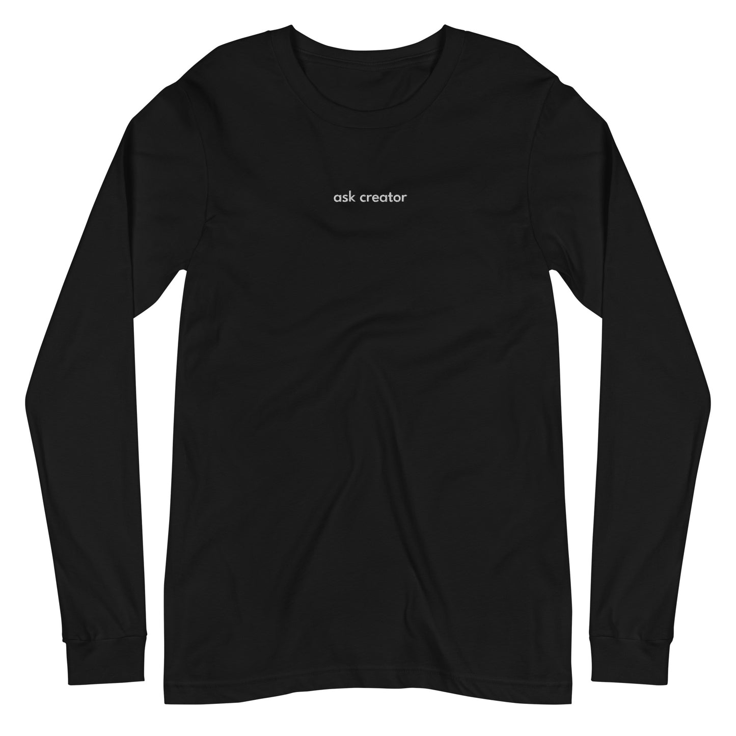 Ask Creator Embroidered Long Sleeve