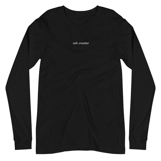 Ask Creator Embroidered Long Sleeve