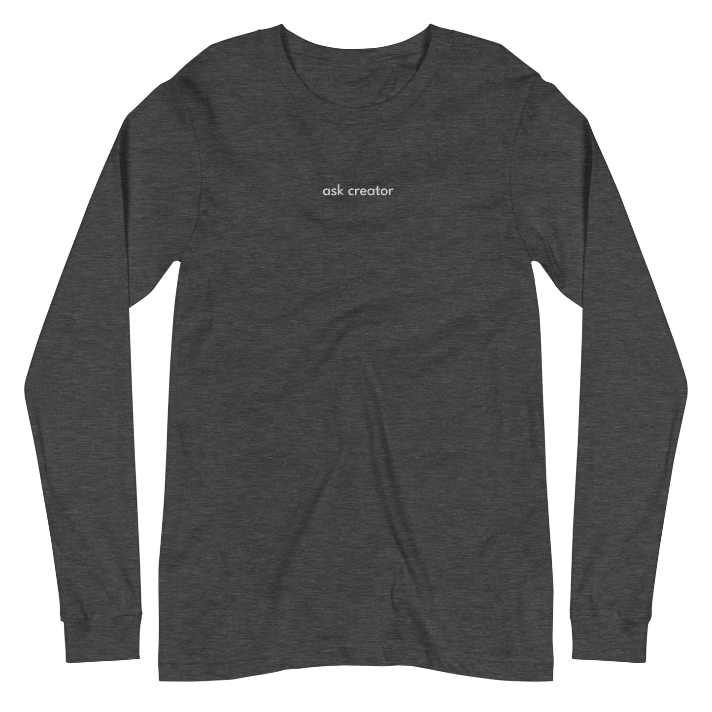 Ask Creator Embroidered Long Sleeve